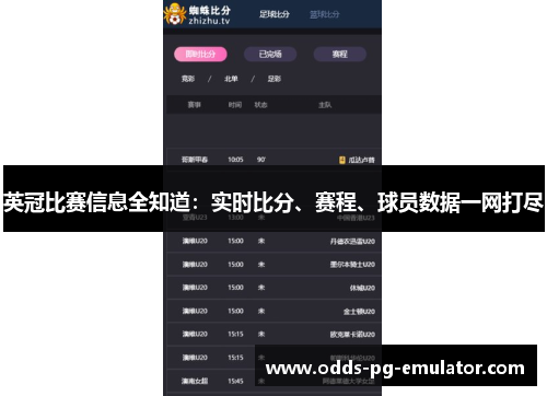 英冠比赛信息全知道:实时比分、赛程、球员数据一网打尽 英冠比赛信息全知道:实时比分、赛程、球员数据一网打尽